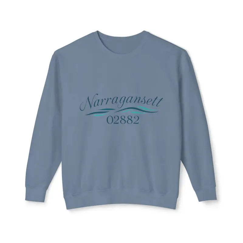 Blue sweatshirt from the Narragansett 02882 Unisex Lightweight Crewneck collection