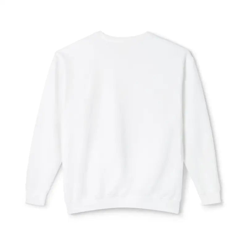 White long-sleeved sweatshirt from Narragansett 02882 Unisex Lightweight Crewneck collection