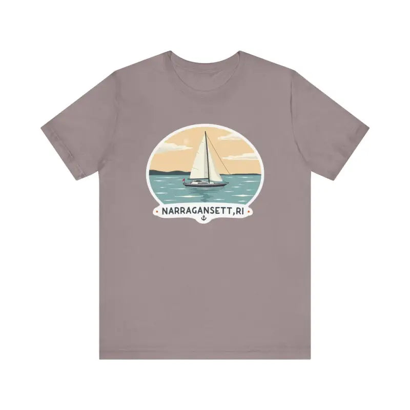 Mauve Narragansett Sailing Tee Unisex Short Sleeve T-Shirt for casual wear