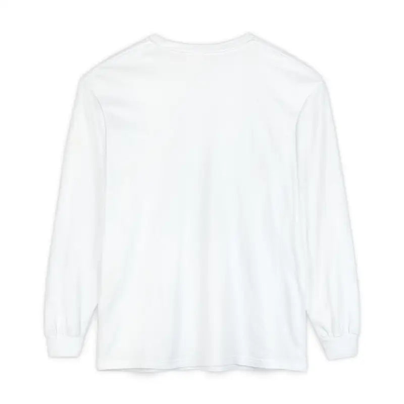 White long-sleeved Newport Beach T Shirt in relaxed coastal style for casual wear