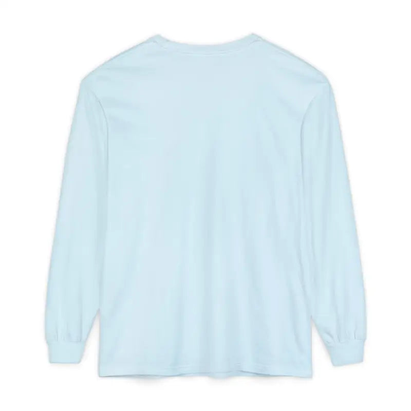 Light blue long-sleeved Newport Beach T-shirt in relaxed coastal style