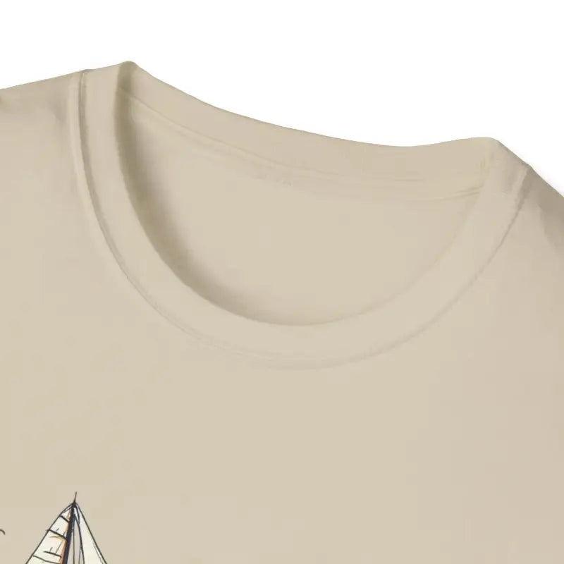 Beige crew neck t-shirt from Newport Sailing Softstyle Unisex T Shirt collection