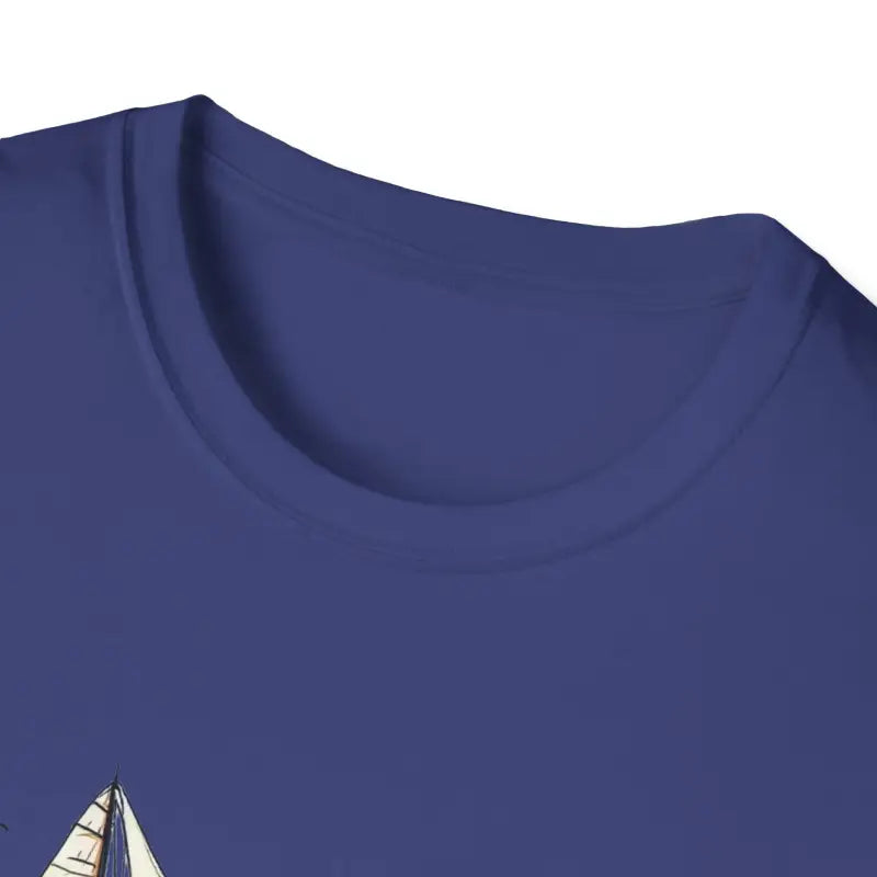 Blue T-shirt from Newport Sailing Softstyle Unisex Collection for casual wear
