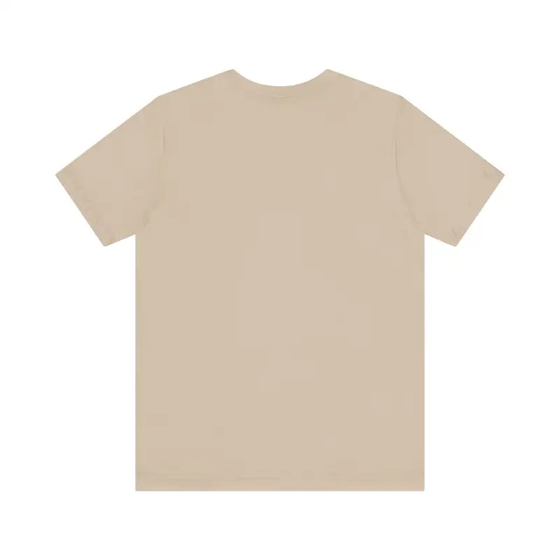 Beige short-sleeved Newport Surfing Inspired Unisex Jersey Tee for casual wear