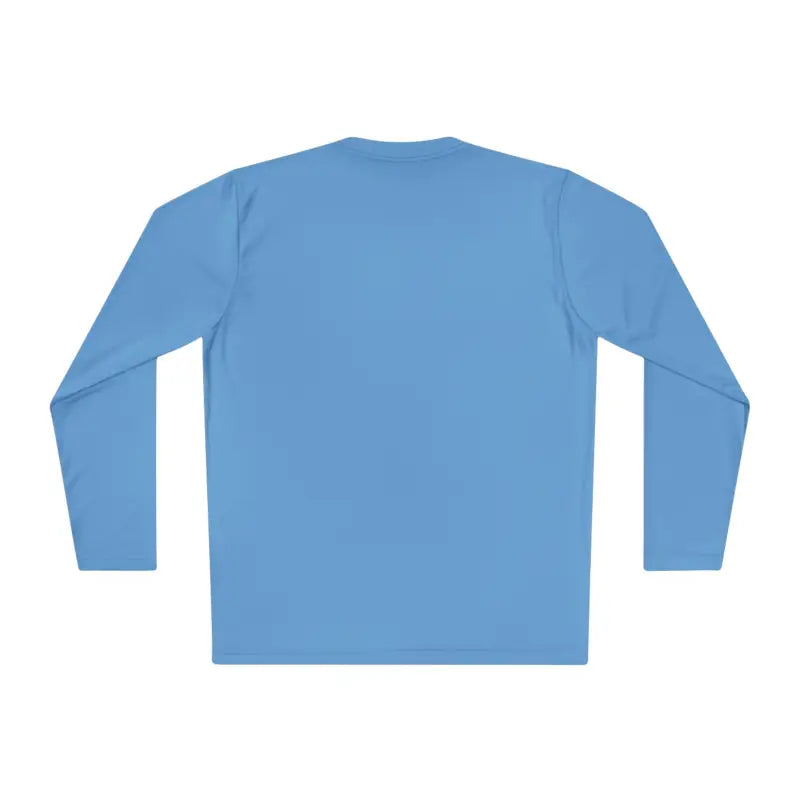 Light blue Newport Unisex Lightweight Long Sleeve Tee with long sleeves displayed