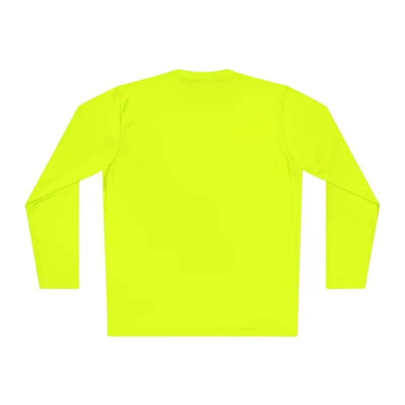 Neon yellow Newport Unisex Lightweight Long Sleeve Tee displayed on a mannequin