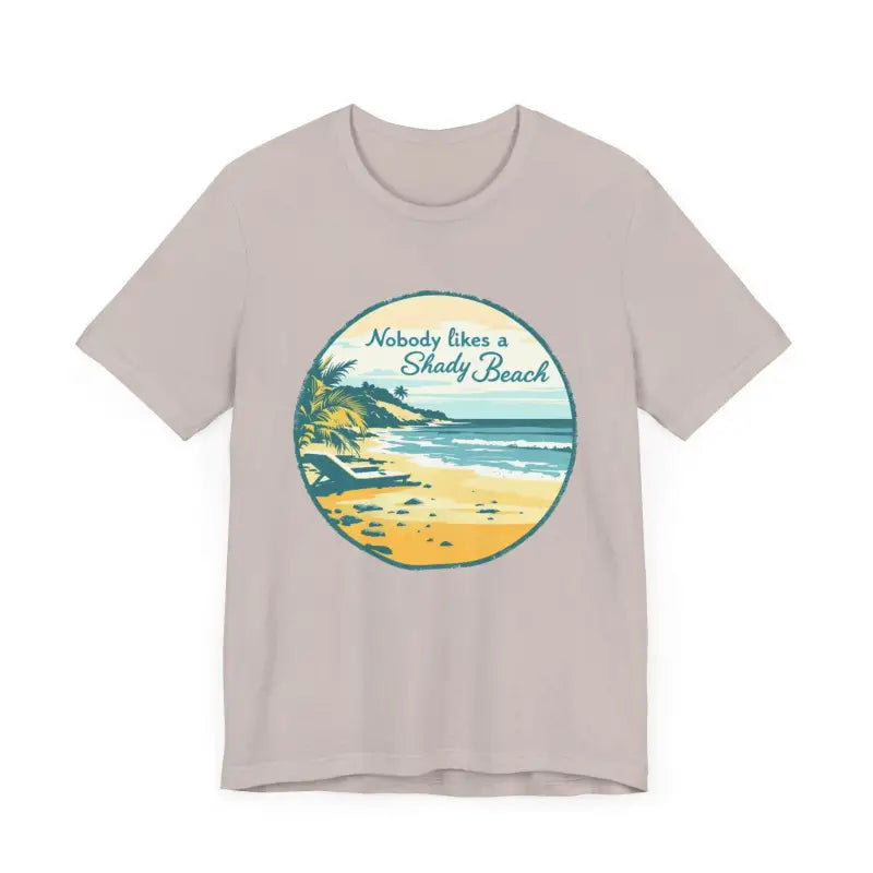 Unisex T-shirt featuring a beach graphic from Nobody Likes a Shady Beach collection
