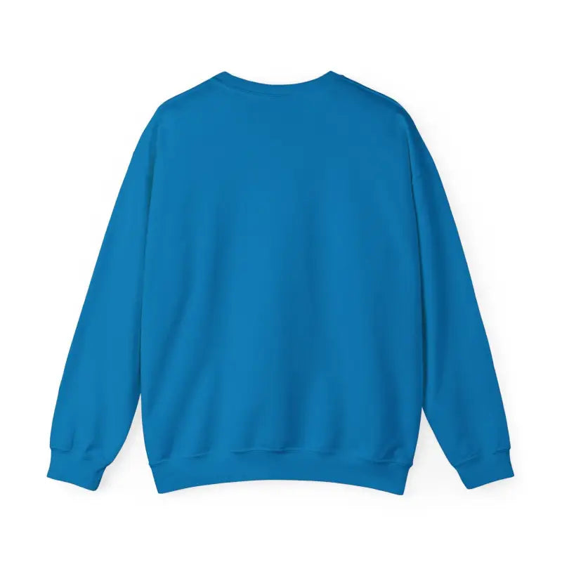 Blue crewneck sweatshirt featuring Oh Bite Me Fishing design for casual wear