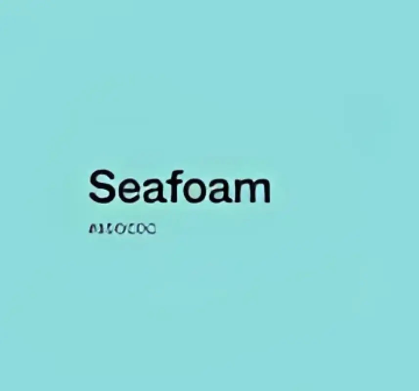 Seafoam color swatch for Orange Surfing Reindeer T Shirt design