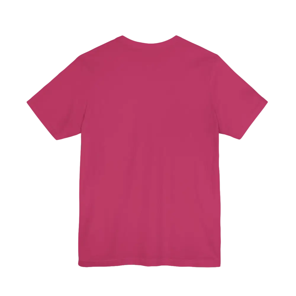 Magenta short-sleeved t-shirt from Peach Retro Bus Unisex Jersey Tee collection