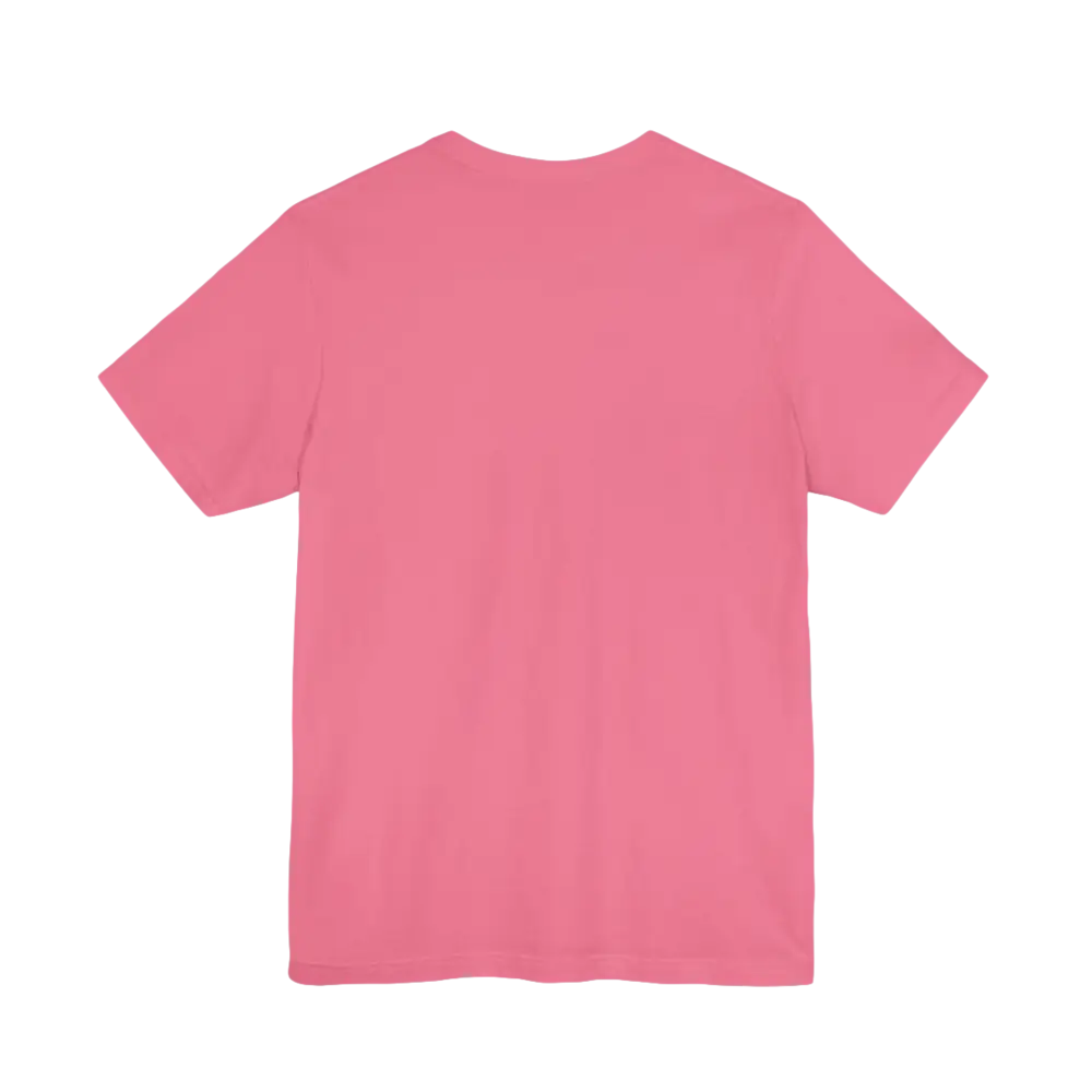 Pink short-sleeved t-shirt from Peach Retro Bus Unisex Jersey Tee collection