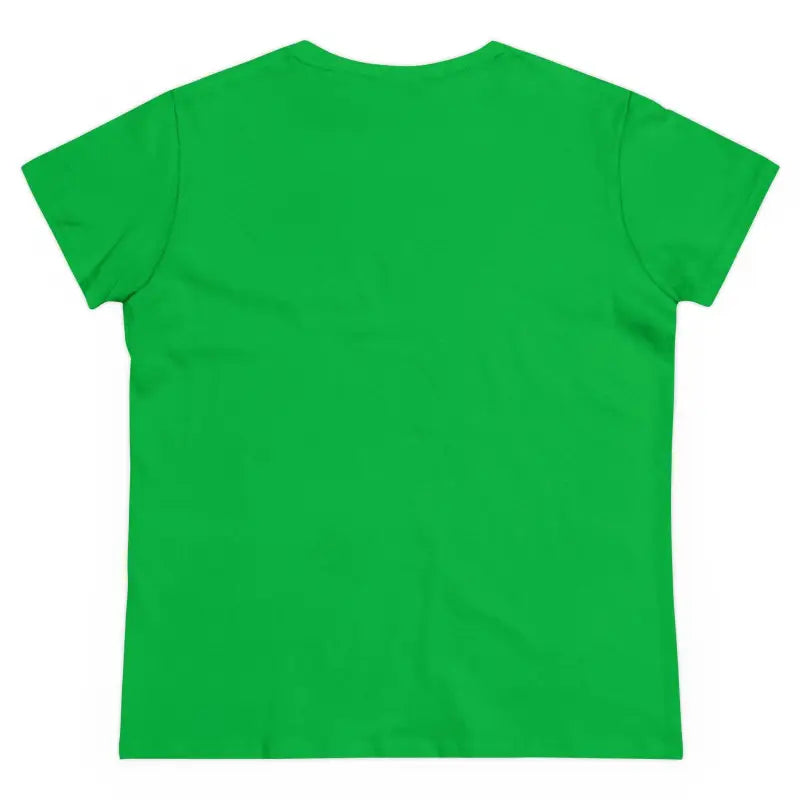 Green short-sleeved t-shirt for women featuring Pinch Proof Irish Joke design