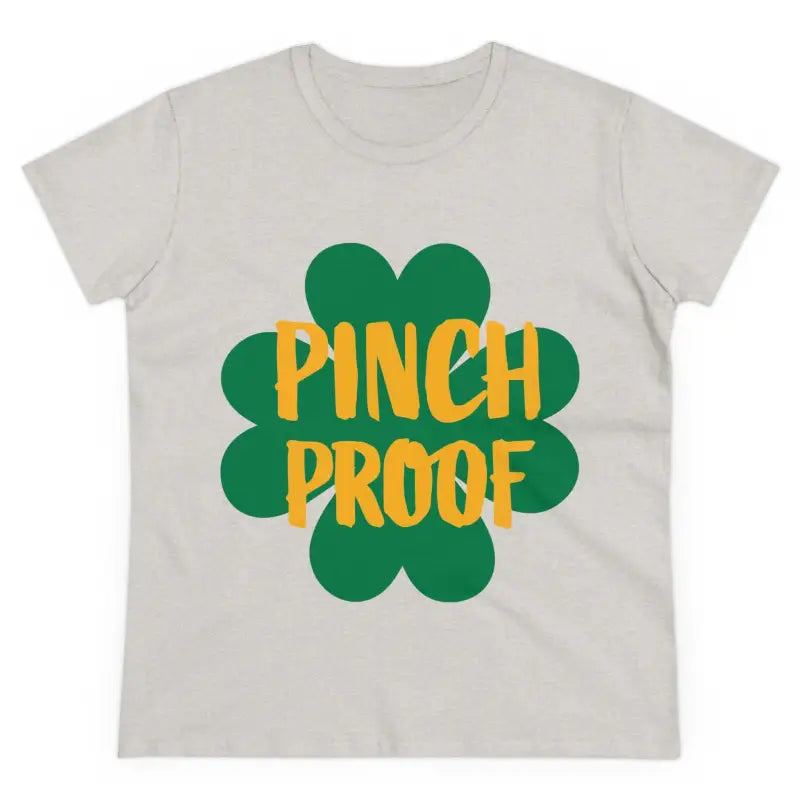 St. Patrick’s Day t-shirt featuring Pinch Proof Irish Joke design for women
