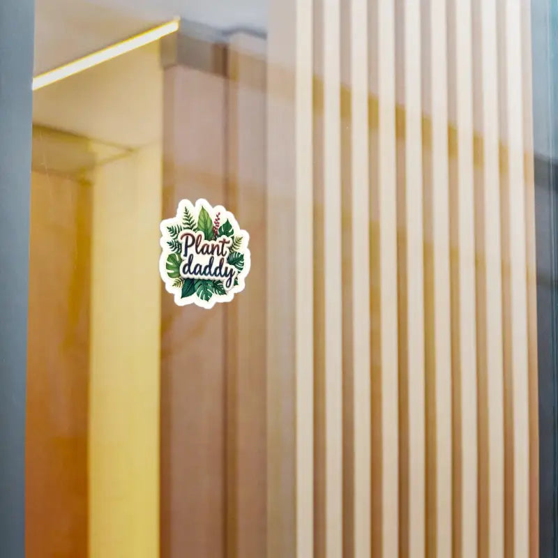 Plant Daddy Sticker with Foliage Decal featuring vibrant plant-themed design