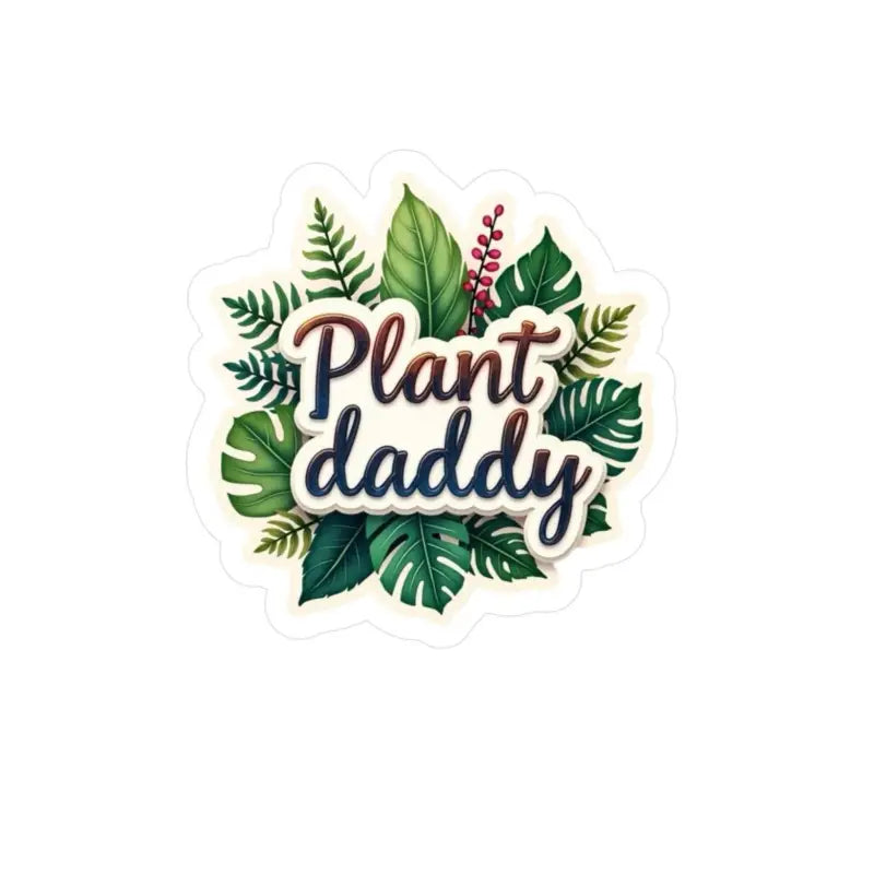 Plant Daddy Sticker with Foliage Decal showcasing vibrant plant-themed design