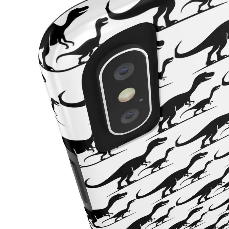 Dinosaur-patterned phone case for iPhone 16 featuring a prehistoric design
