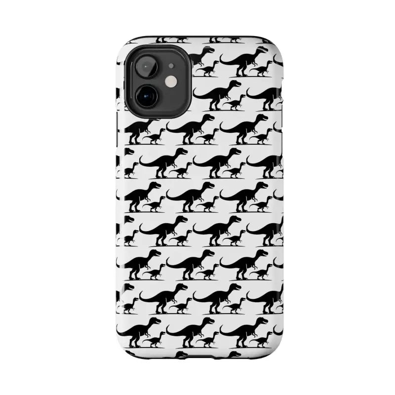 Prehistoric Dinosaur Pattern Phone Case for iPhone 16 showcasing vibrant dinosaur design
