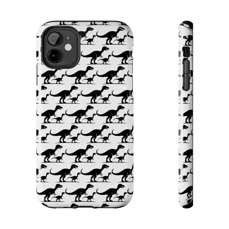 Dinosaur-patterned phone case for iPhone 11 Pro Max featuring vibrant prehistoric designs