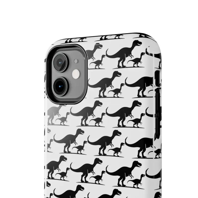 Dinosaur-patterned phone case for iPhone 11 Pro Max in vibrant colors