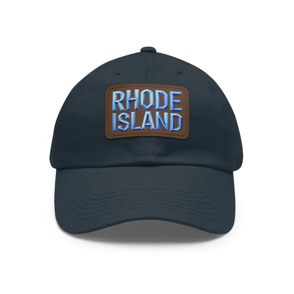 Navy baseball cap featuring Rhode Island patch from Rhode Island Baseball Caps and Dad Hats
