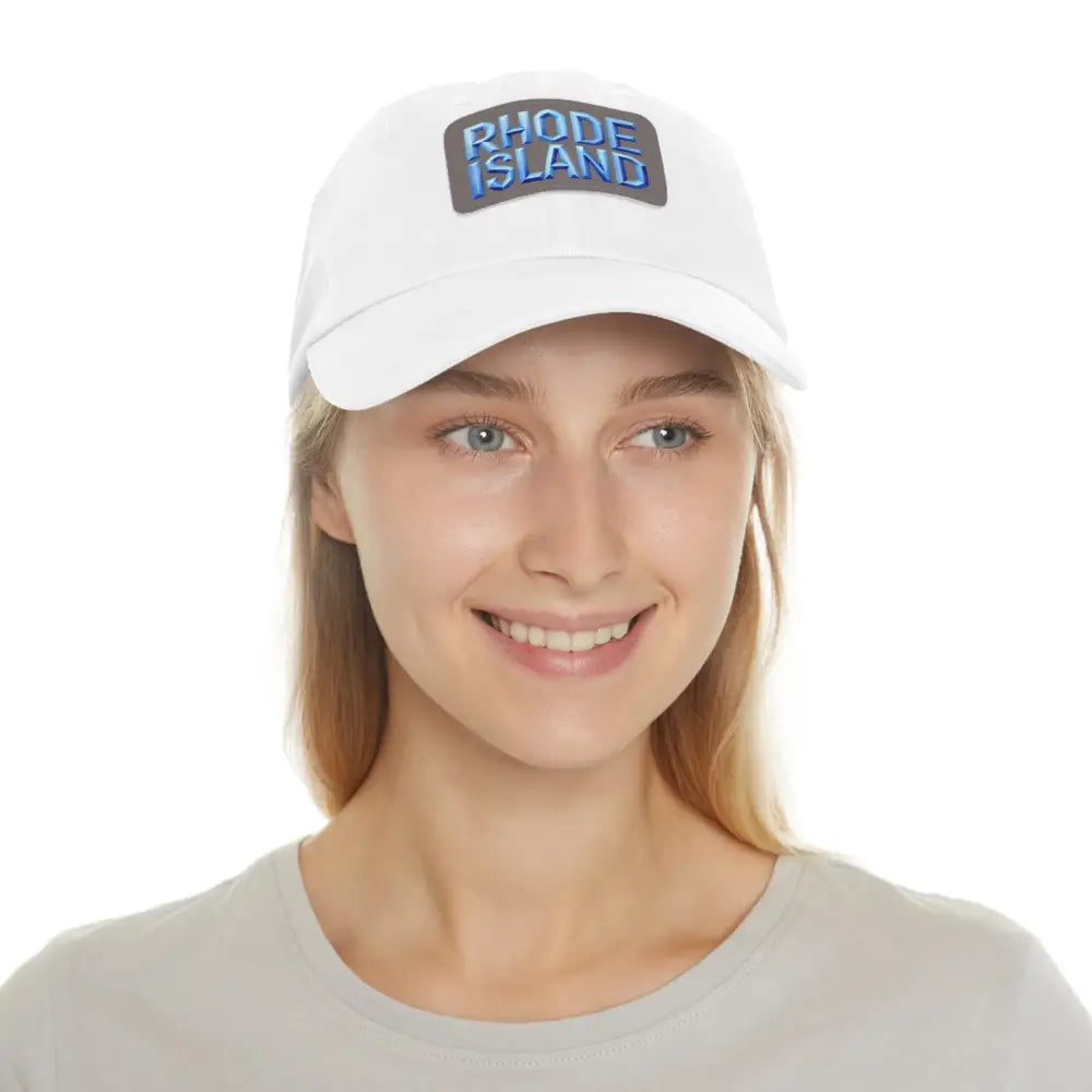 White baseball cap from Rhode Island Baseball Caps and Dad Hats collection