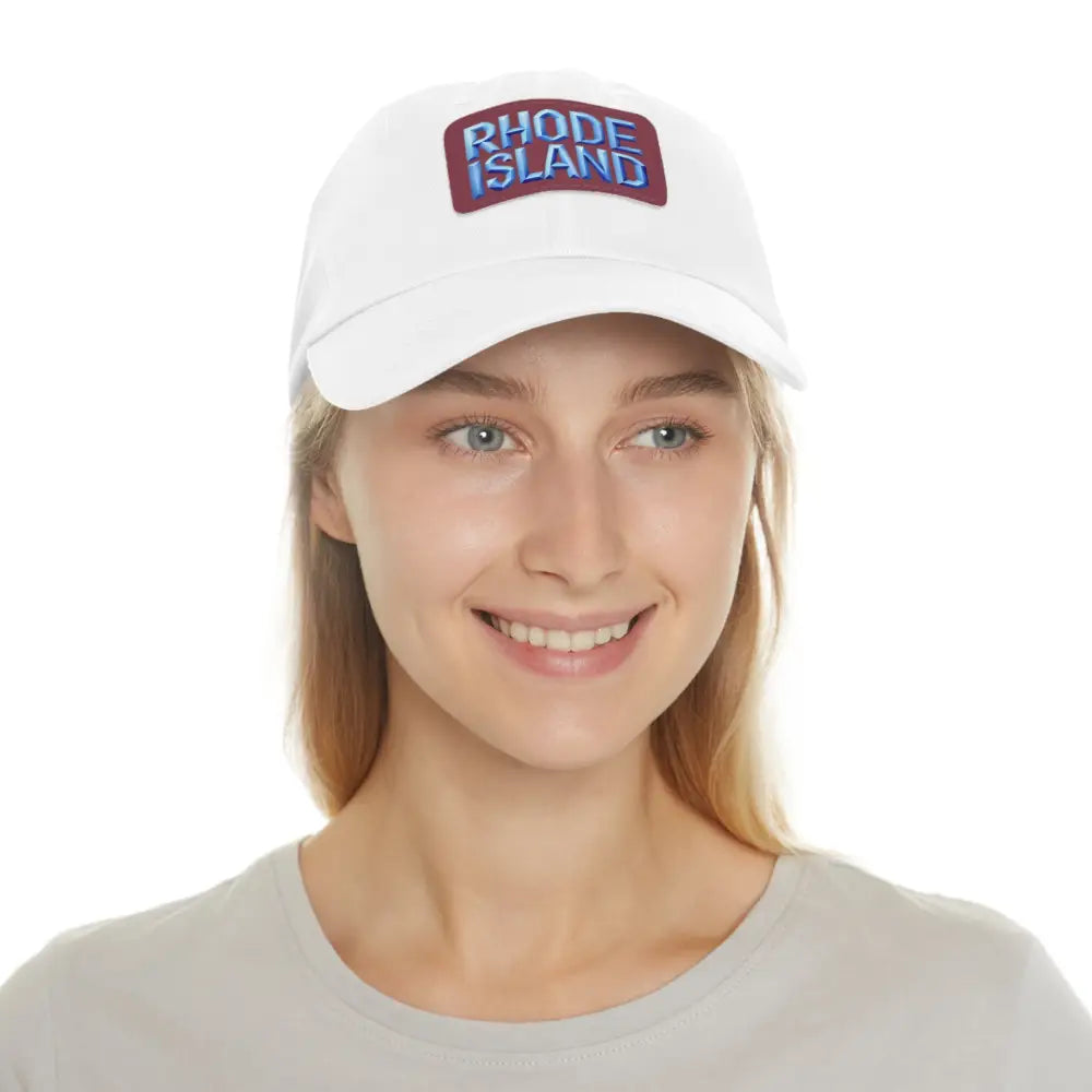 White baseball cap from Rhode Island Baseball Caps and Dad Hats collection