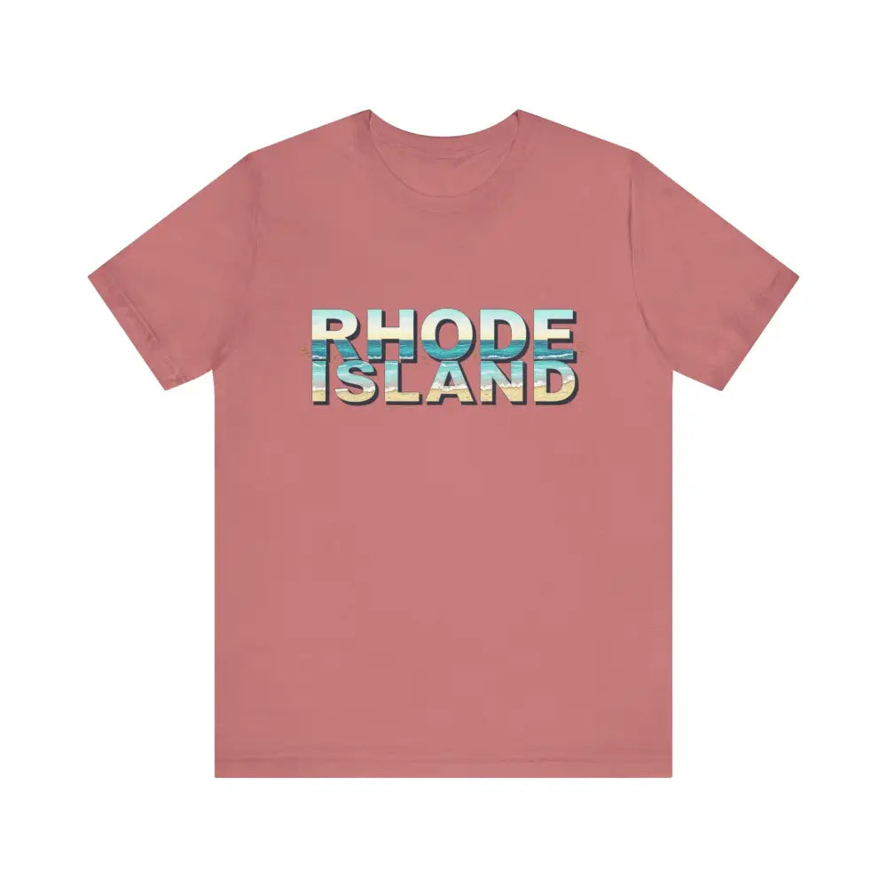 Rhode Island Beach Vibes Unisex Tee Shirt featuring a stylish graphic design