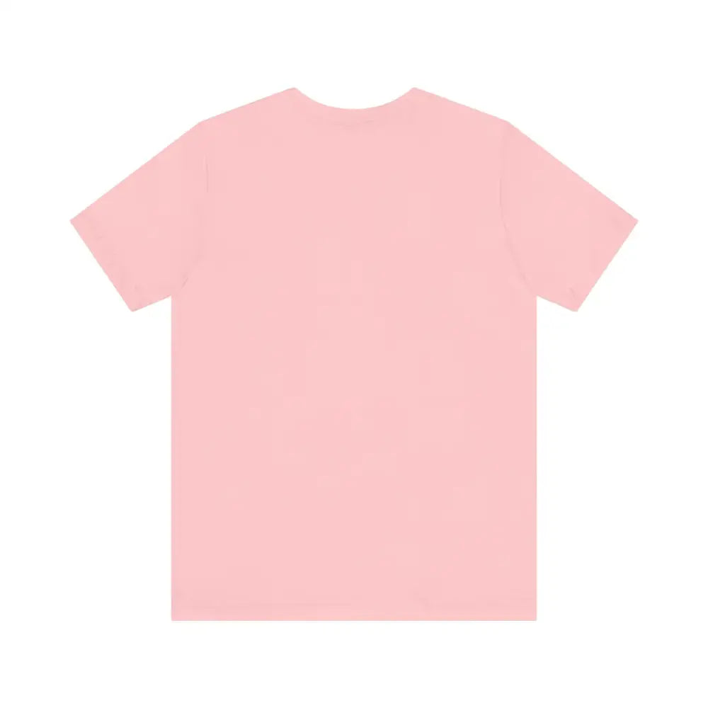 Pink short-sleeved Rhode Island Beach Vibes Unisex Tee Shirt for casual wear