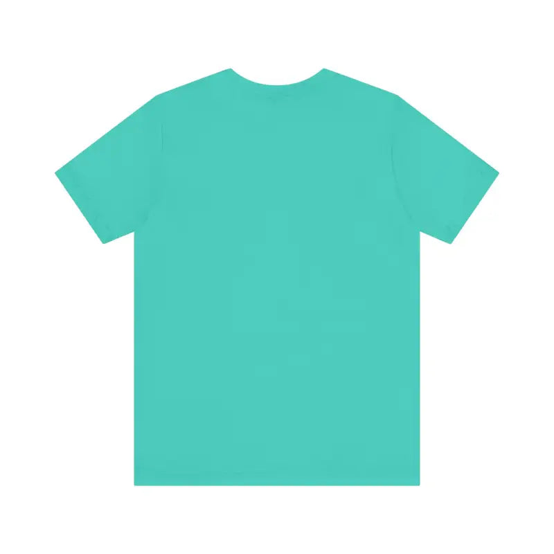 Aqua-colored Rhode Island Bridge Graphic Tee Unisex Short Sleeve T-Shirt displayed
