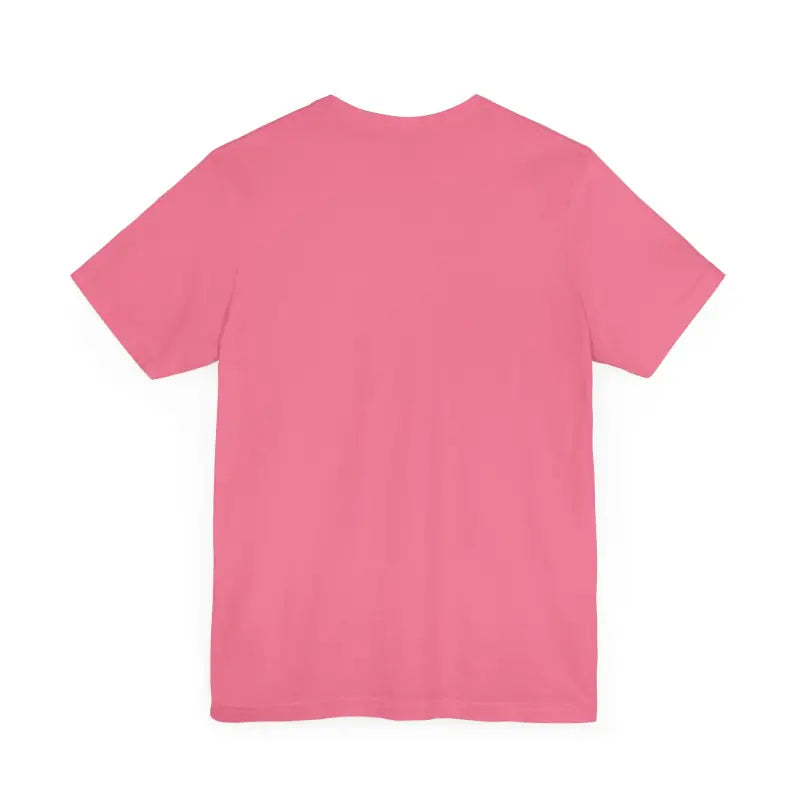 Pink short-sleeved Rhode Island Bridge Graphic Tee for unisex casual wear