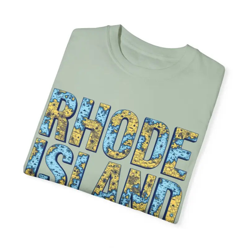 Folded Rhode Island t-shirt from Rhode Island Garment Dyed Unisex T-Shirt collection