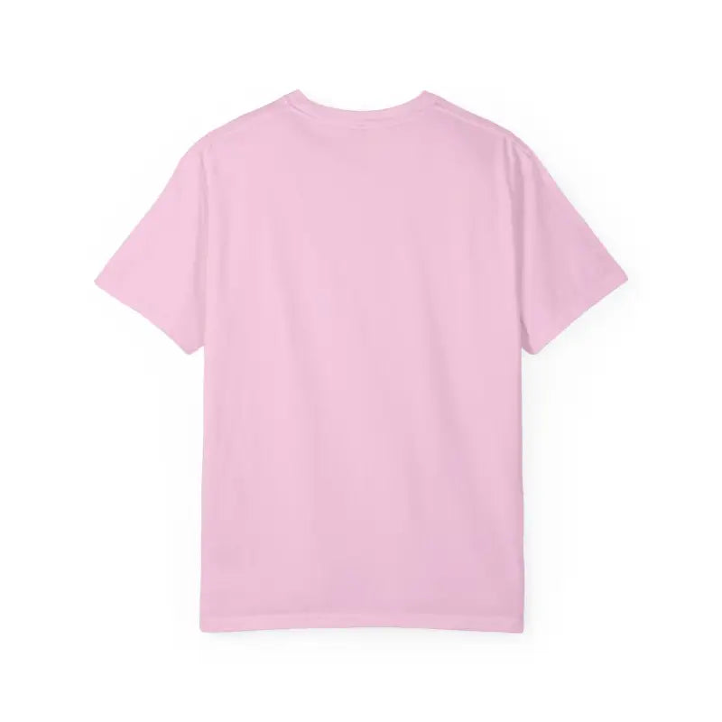 Pink short-sleeved Rhode Island Garment Dyed Unisex T-Shirt for a casual coastal vibe