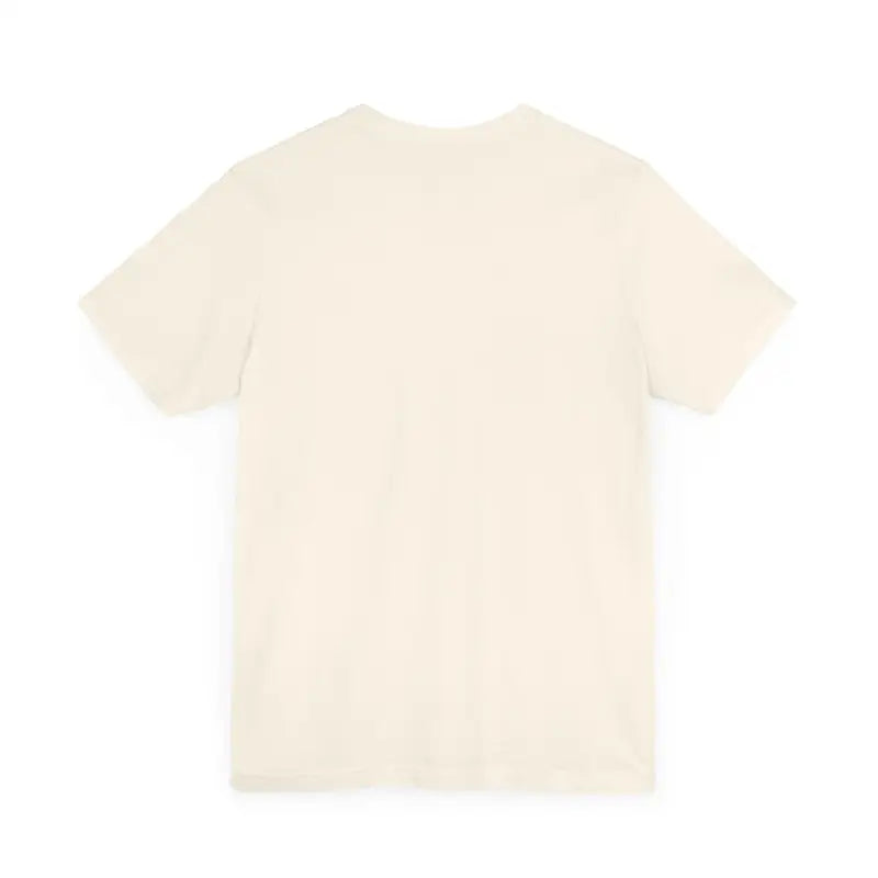 Plain short-sleeved beige t-shirt from Rhode Island Graphic Tee Pink Unisex Jersey line