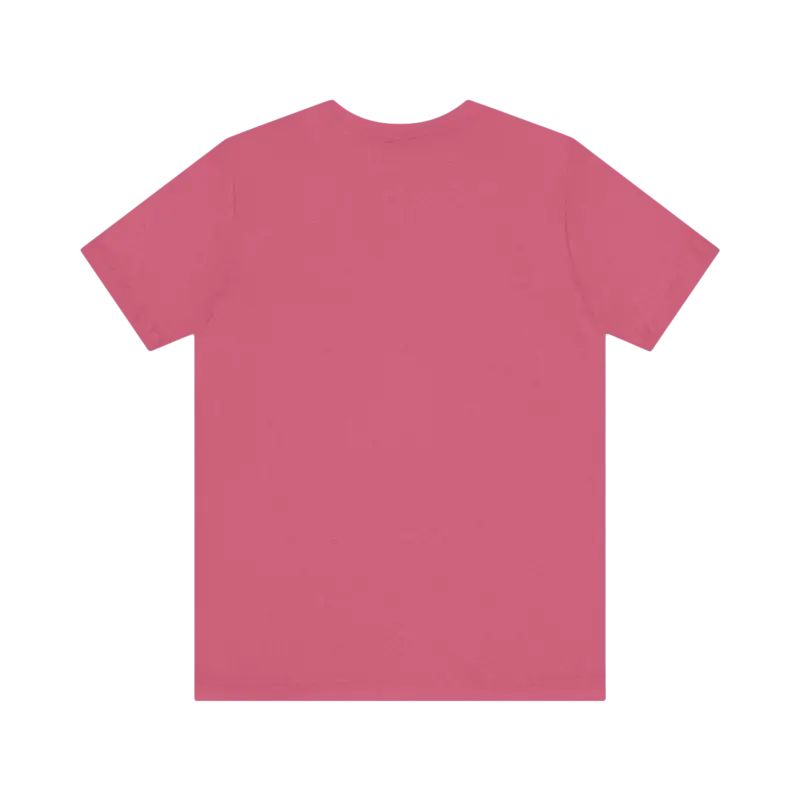 Rose-colored Rhode Island Graphic Unisex Jersey Tee displayed on a neutral background
