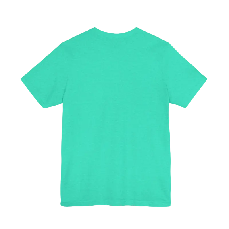 Aqua-colored Rhode Island Graphic Unisex Jersey Tee showcasing its vibrant design