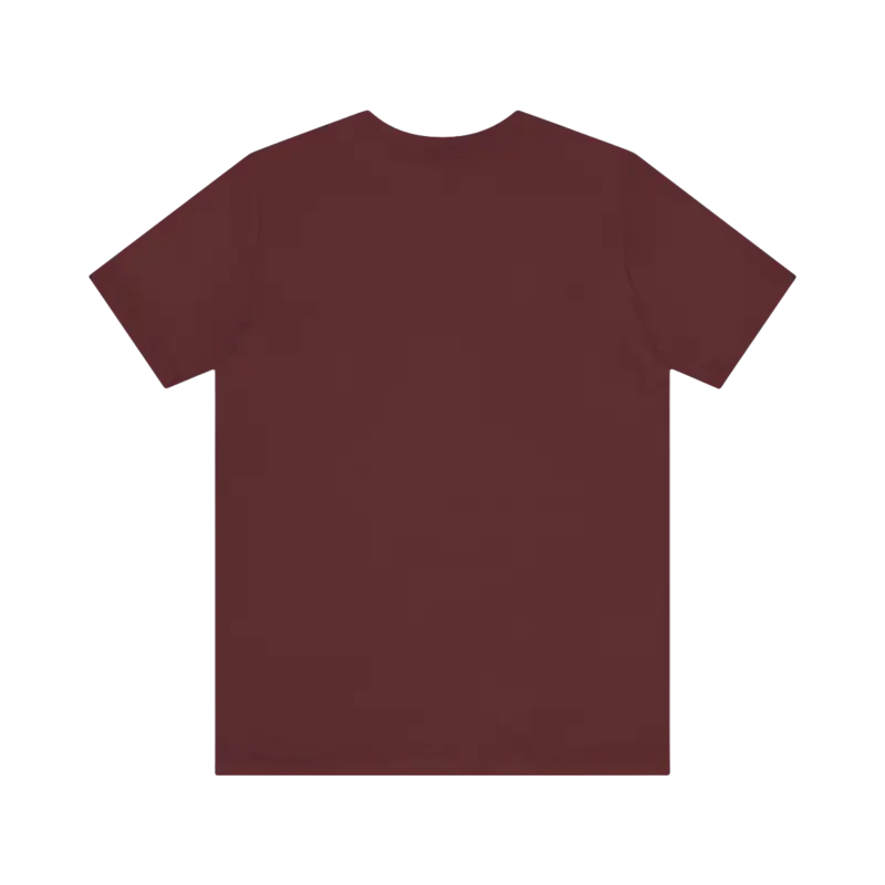 Maroon Rhode Island Graphic Unisex Jersey Tee displayed on a neutral background