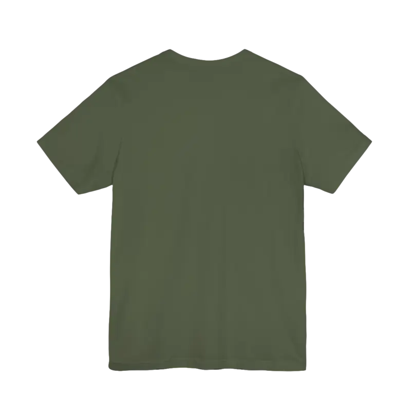 Olive green Rhode Island Graphic Unisex Jersey Tee displayed on a neutral background