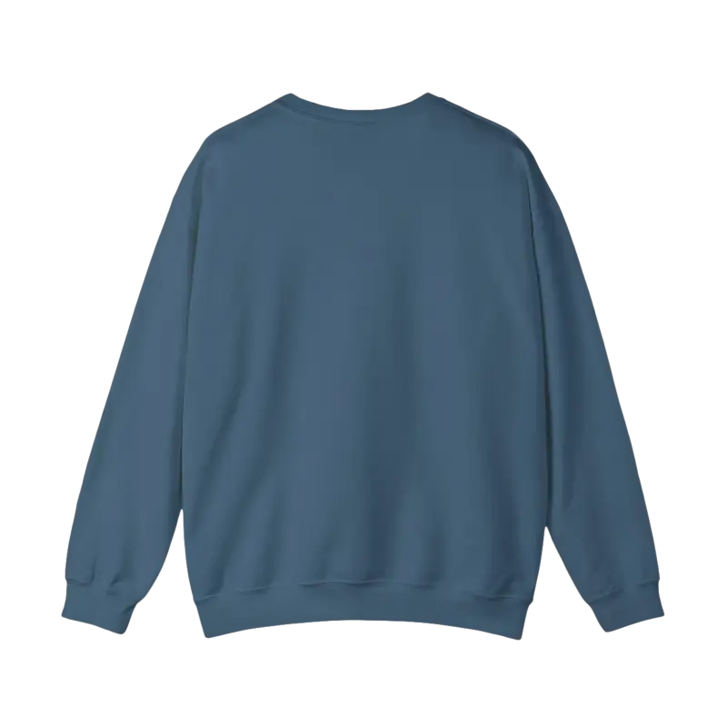 Blue crewneck sweatshirt from Rhode Island Sunset collection in Black, White, and Pink