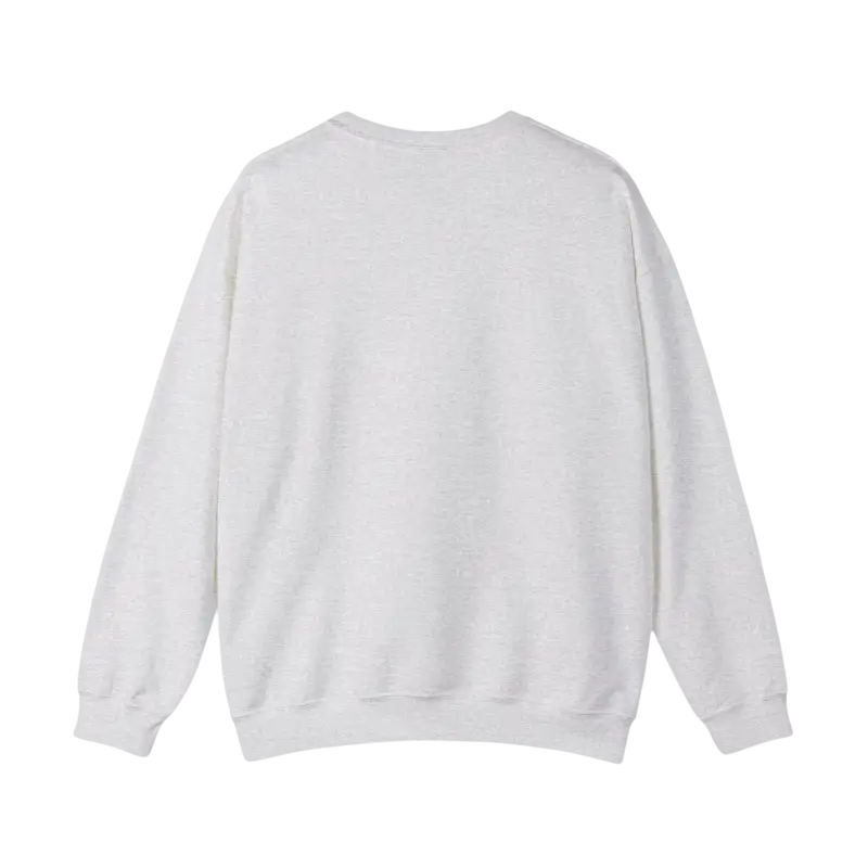 Gray crewneck sweatshirt from the Rhode Island Sunset collection in Black, White, and Pink