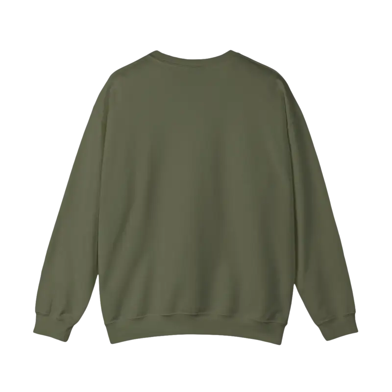 Olive green crewneck sweatshirt from Rhode Island Sunset collection in black, white, pink