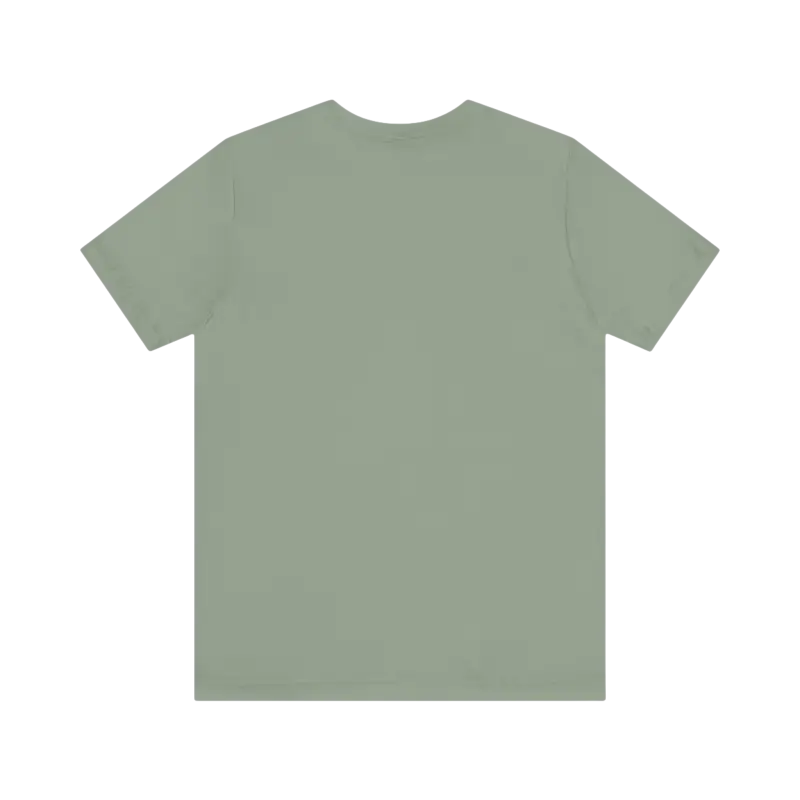 Sage green t-shirt from STEM Chariho Unisex Jersey Short Sleeve Tee for science lovers