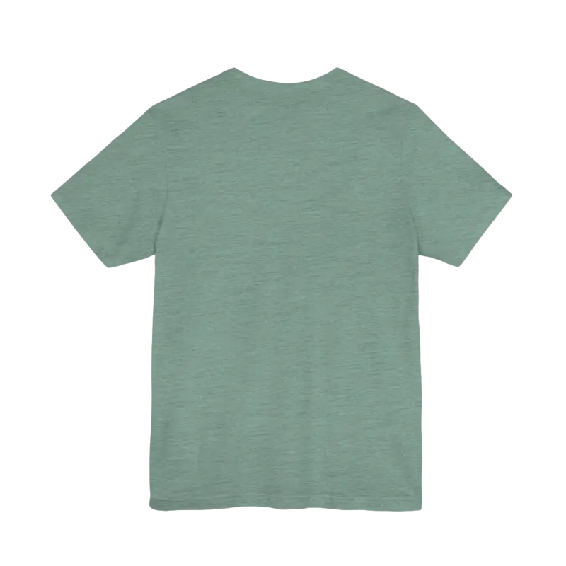 Green short-sleeved t-shirt from STEM Chariho for science enthusiasts and education