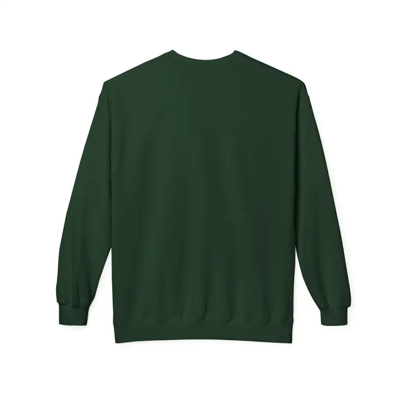 Dark green crewneck sweatshirt featuring Santa with his chicks design
