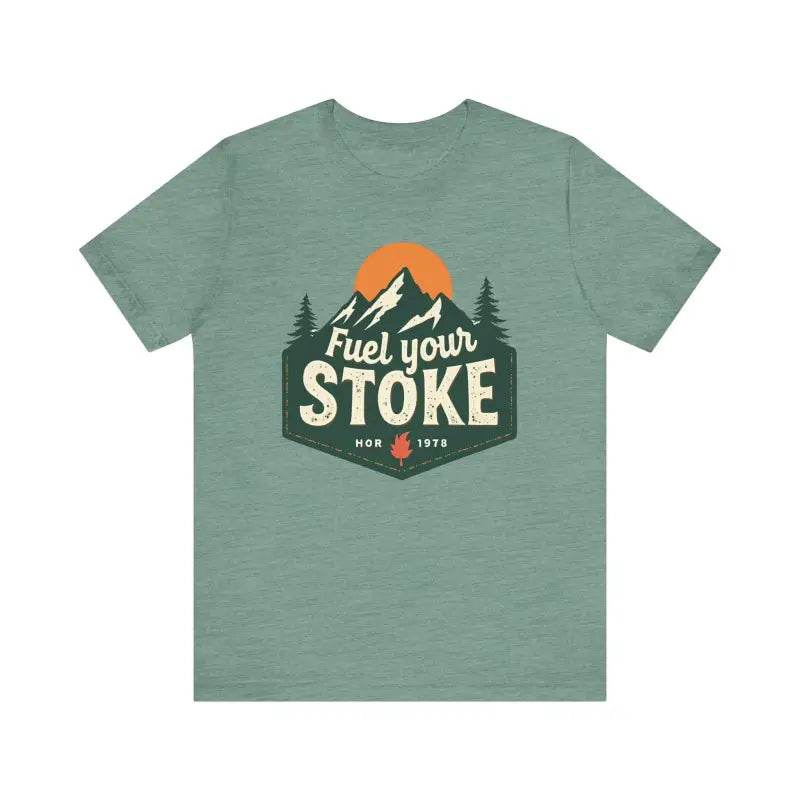 Seafoam green t-shirt from the Seafoam Olive Salmon and Heather Green Unisex Jersey Tee
