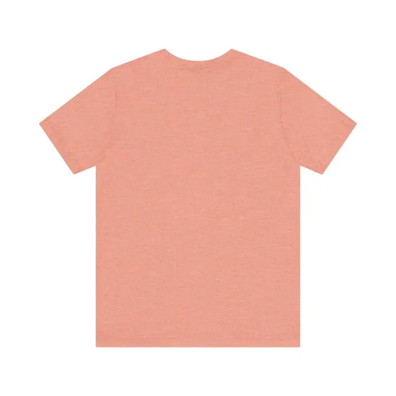 Salmon-colored t-shirt from the Seafoam Olive Salmon and Heather Green Unisex Jersey Tee