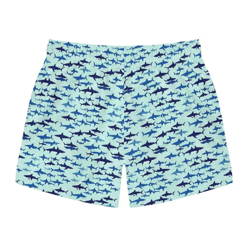 Shark Pattern Swim Trunks featuring vibrant shark designs for stylish summer fun