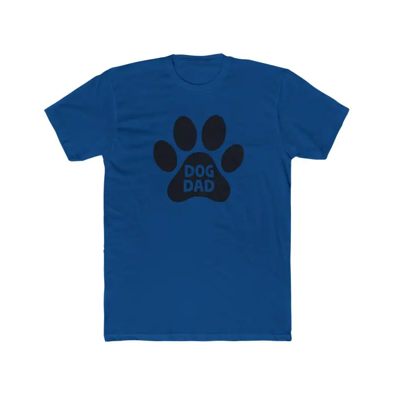 Blue Dog Dad T-shirt from Simple Dog Dad Unisex Cotton Crew Tee collection