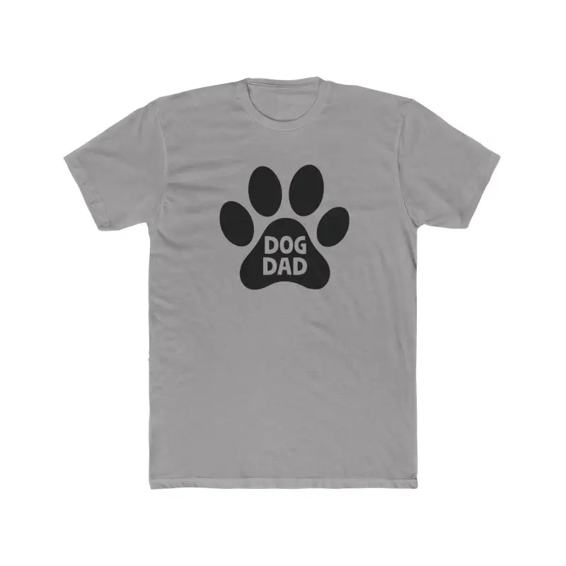 Gray Dog Dad t-shirt from Simple Dog Dad Unisex Cotton Crew Tee collection