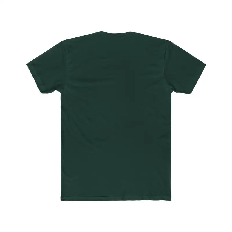 Dark green Simple Dog Dad Unisex Cotton Crew Tee displayed on a neutral background
