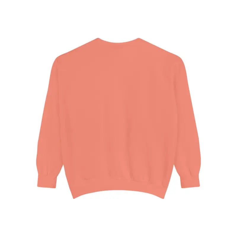 Salmon-colored knit sweater from Sitting on the Dock Bite Me Unisex Garment Dyed Sweatshirt